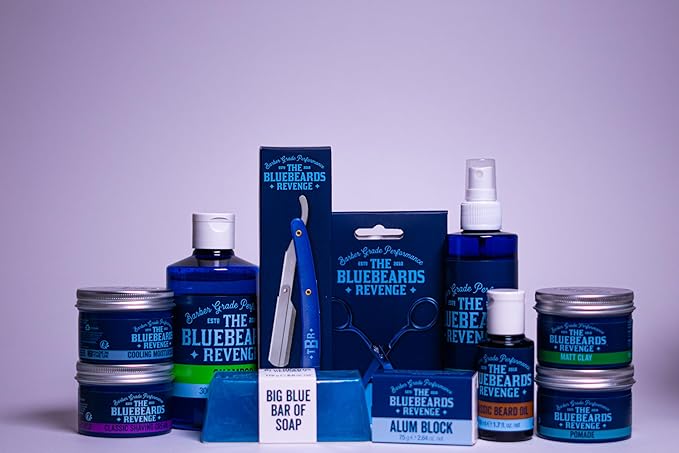 The Bluebeards Revenge Water Based Pomade For Men Strong Hold And Traditional High Shine Finish 100ml