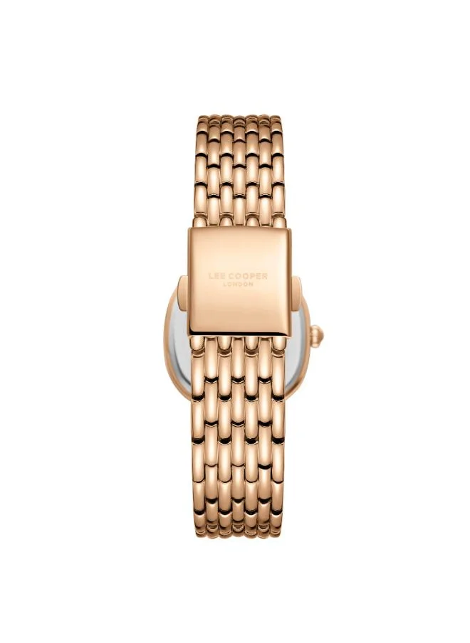 لي كوبر Women's Analog Display Watch With Rose Gold Metal Strap - LC08159.420