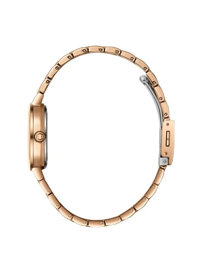 Lee Cooper Women's Analog Display Watch With Rose Gold Metal Strap - LC08159.420