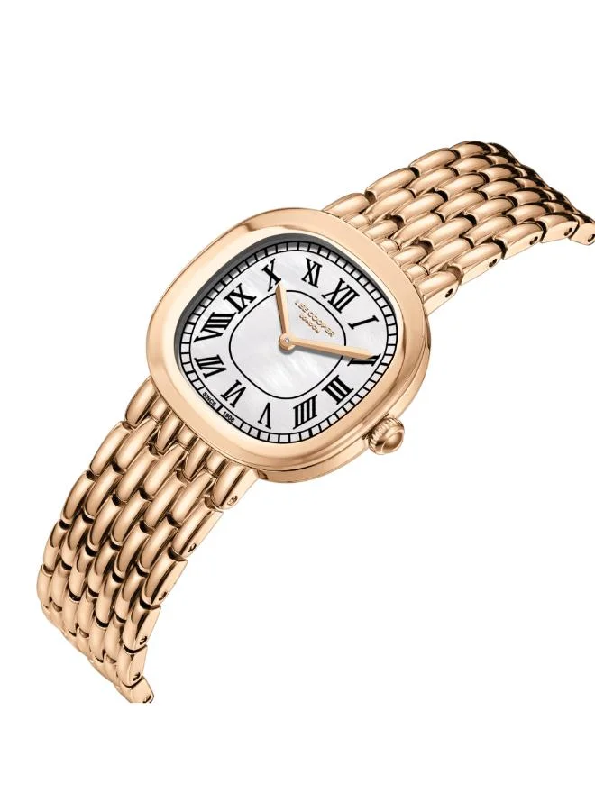 Lee Cooper Women's Analog Display Watch With Rose Gold Metal Strap - LC08159.420