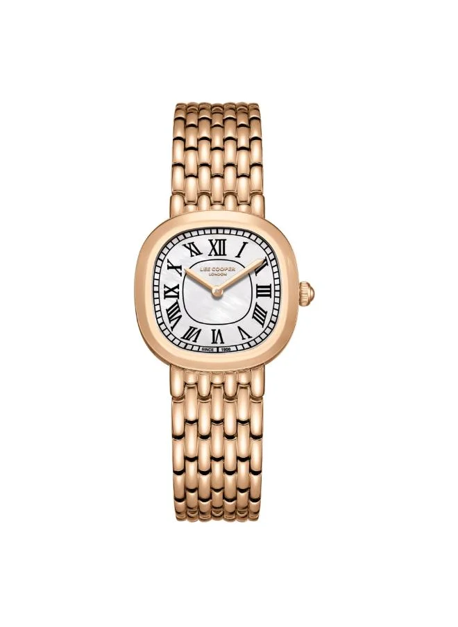 لي كوبر Women's Analog Display Watch With Rose Gold Metal Strap - LC08159.420