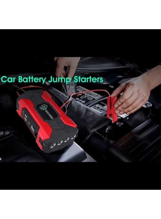 SMARTX Car Jump Starter 28000mah Water-Resistant Jump Starter Battery Pack, Battery Jumper Starter Portable 200W,12V/1A, Emergency Car Battery Booster Jump Starter With LED Light Function - Image 2