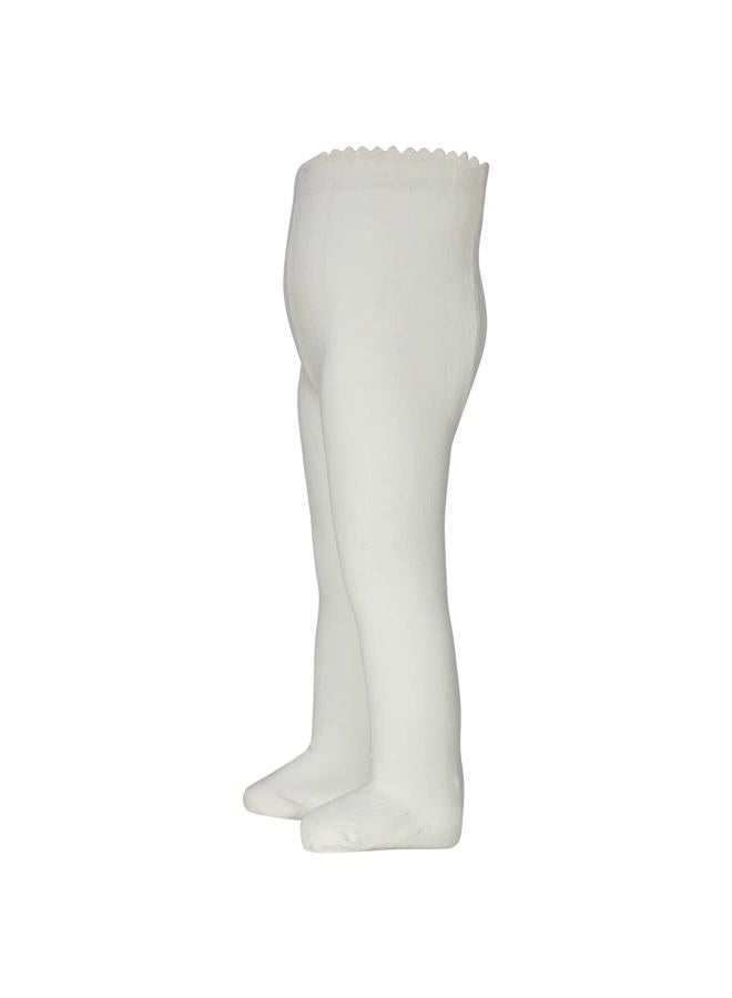 BEAR MUM Baby Girls' Seamless Organic Cotton Tights, White, 0-6 Months - Image 5