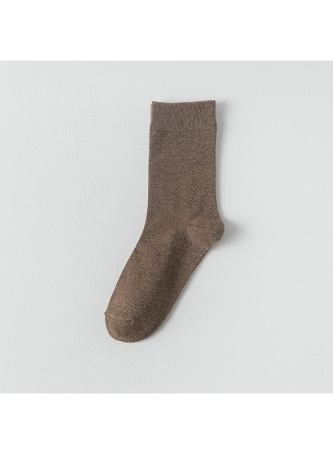 Shougu Summer Thin Men's Business Mid Tube Socks 10 Piece Set 