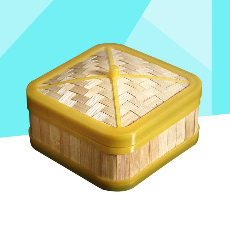 6 Inch Square Food Steamer Basket With Lid For Dumplings Buns And Dim Sum Home Cooking - Image 4