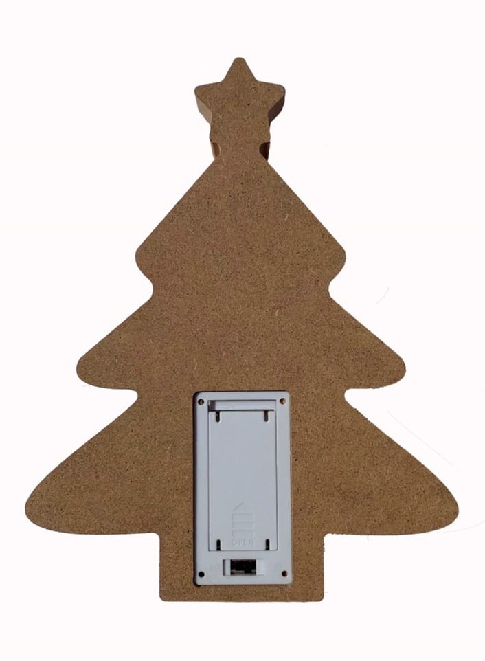 Salla Wooden Neon Festive Tree Light 21x17cm - Image 5