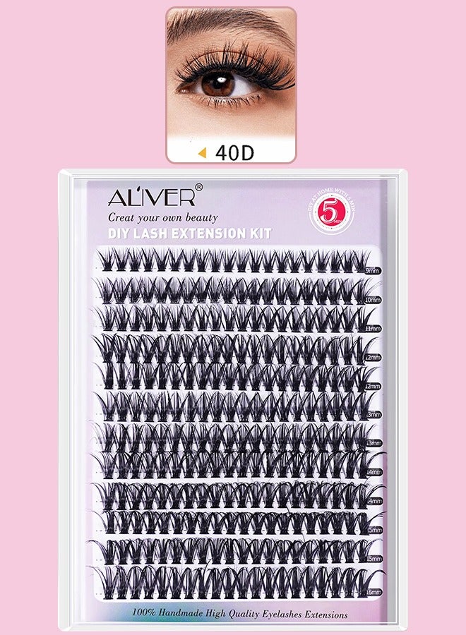 ALIVER 240 قطعة لاش مجموعات رمش ملحقات Wispy الرموش الصناعية لاش مجموعات DIY رمش ملحقات الرموش الصناعية الفردية للنساء - Image 1