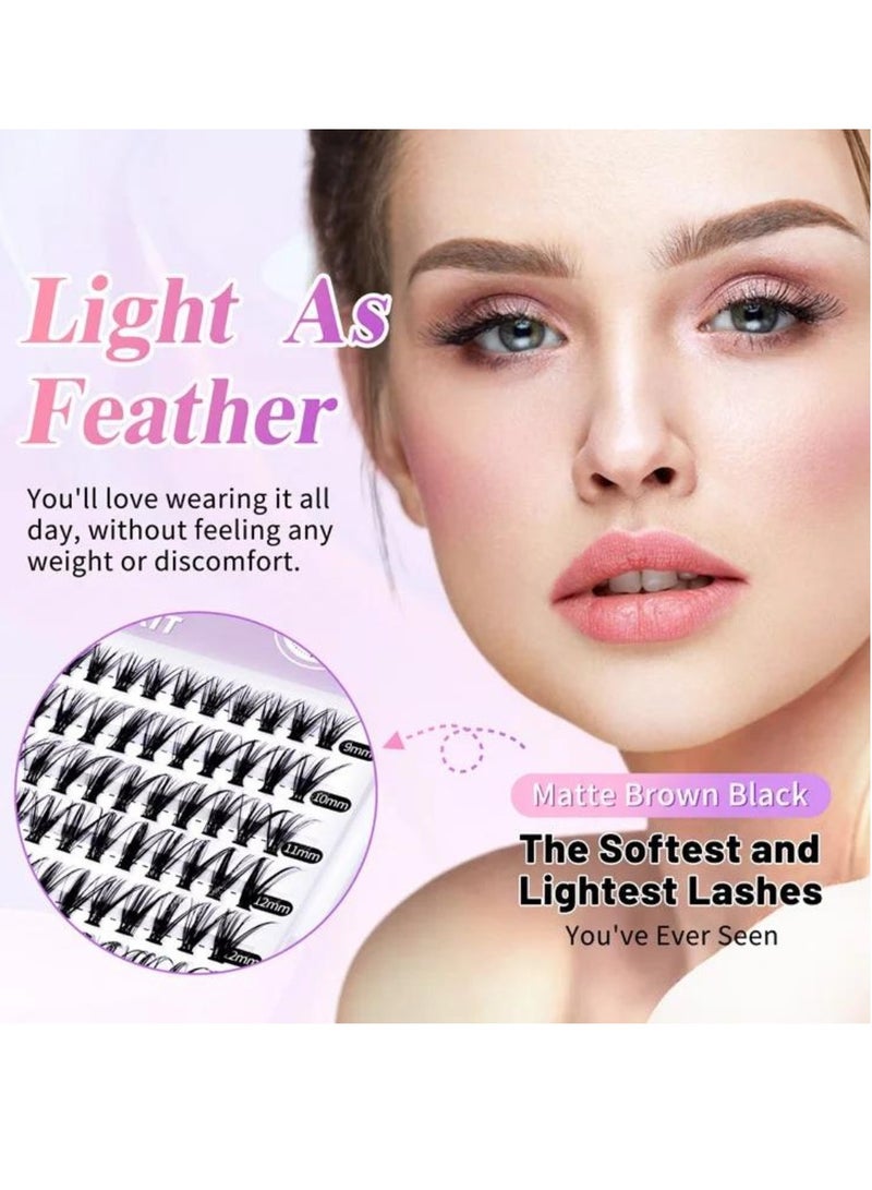 ALIVER 240 قطعة لاش مجموعات رمش ملحقات Wispy الرموش الصناعية لاش مجموعات DIY رمش ملحقات الرموش الصناعية الفردية للنساء - Image 3