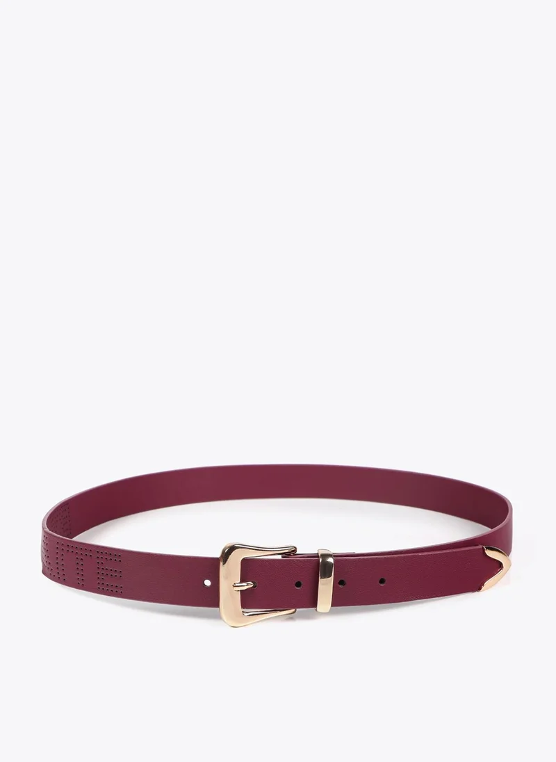 لولا كساديمونت حزام بعقدة بشعار مقصوص بالليزر