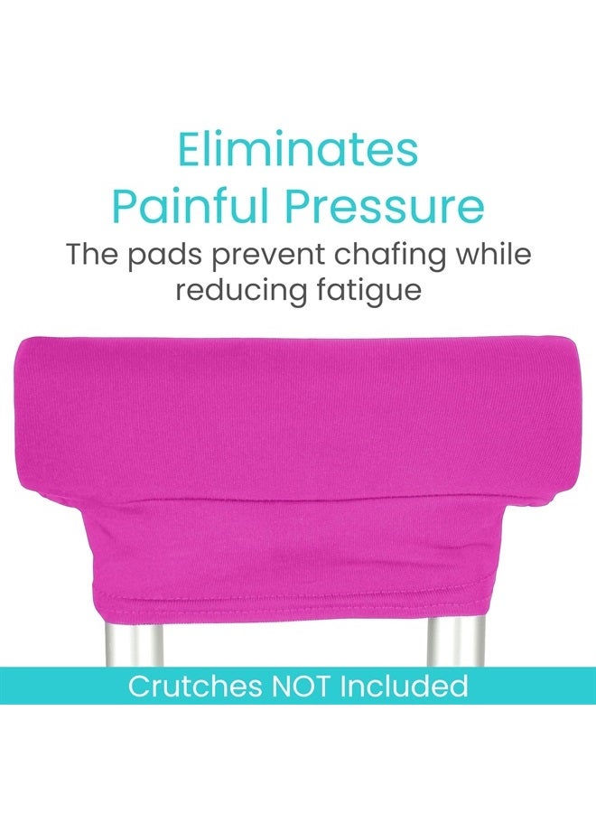 VIVE وسادات عكازة ومقابض يد فاخرة - مريحة، قابلة للتنفس، قابلة للغسل في الغسالة - أغطية وسادة تمتص الرطوبة وتقلل الروائح لعكازات المشي للبالغين والشباب - Image 3