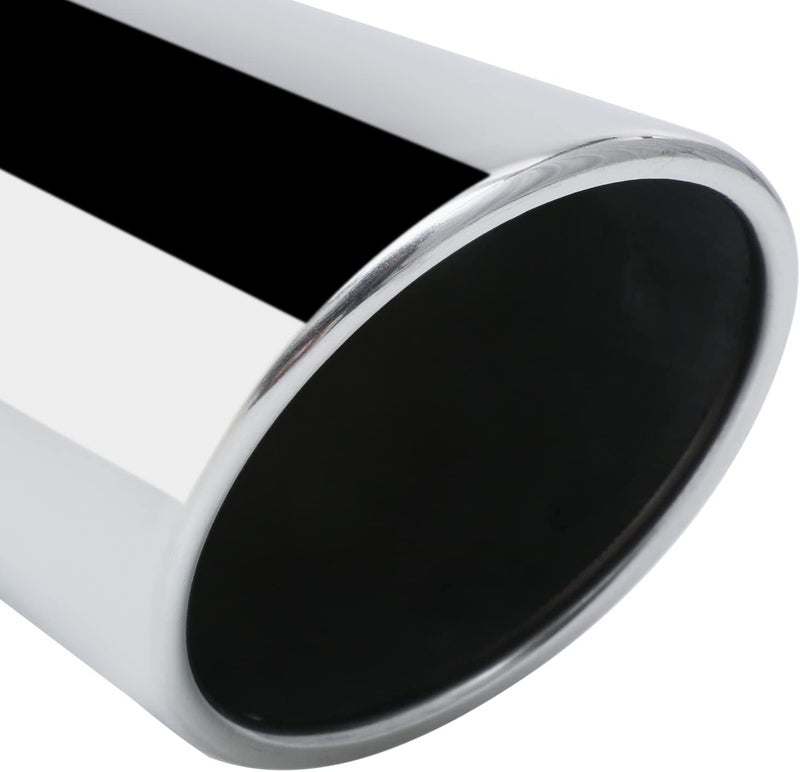 M-AUTO 2.5" Inlet and 3" Outlet Universal Muffler - Heavy Duty Stainless Steel Exhaust Muffler for Cars and Pickup Trucks - Image 5