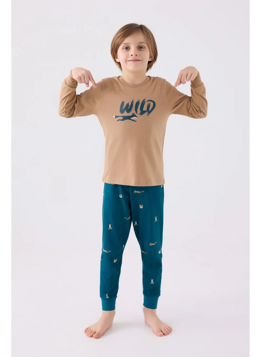 روليبولي Boy Long Sleeve Pajama Set RP3433 Mink