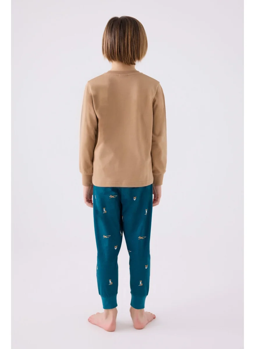 روليبولي Boy Long Sleeve Pajama Set RP3433 Mink