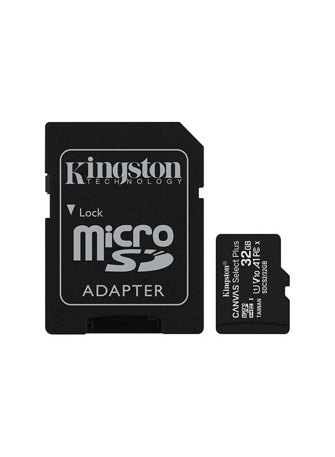 Kingston 32GB micSDHC Canvas Select Plus 100R A1 C10 Three Pack + Single ADP - Image 1