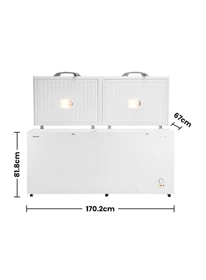 Hisense Chest Freezer Double Door 660 L 220 W FC-66DD4SA White - Image 2