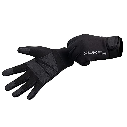 XUKER Neoprene Glove,Wetsuit Gloves 1.5mm & 2mm for Scuba Diving Snorkeling Paddling Surfing Kayaking Canoeing Spearfishing Skiing and Other Water Sports, Blue XX-Large - Image 1