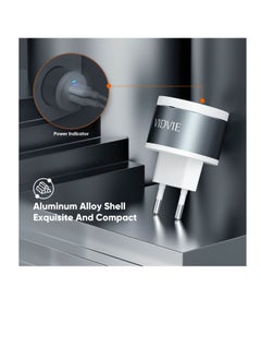 Vidvie Dual-port wall charger with fast charging technology, 12W fast and safe charging, compatible with iPhone 14/13/12 Pro Max, Samsung Galaxy S23/S22 and Android phones, compact and modern design for superior performance and reliable charging experience.  - Image 3