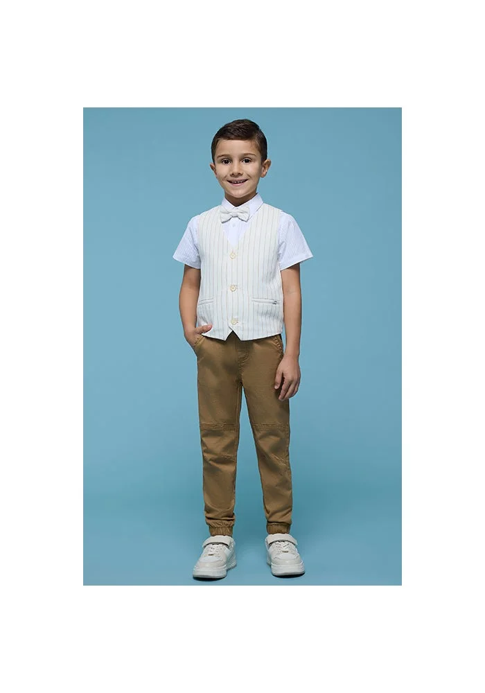 أر أند بي Solid Jogger Pants with Drawstring Waist