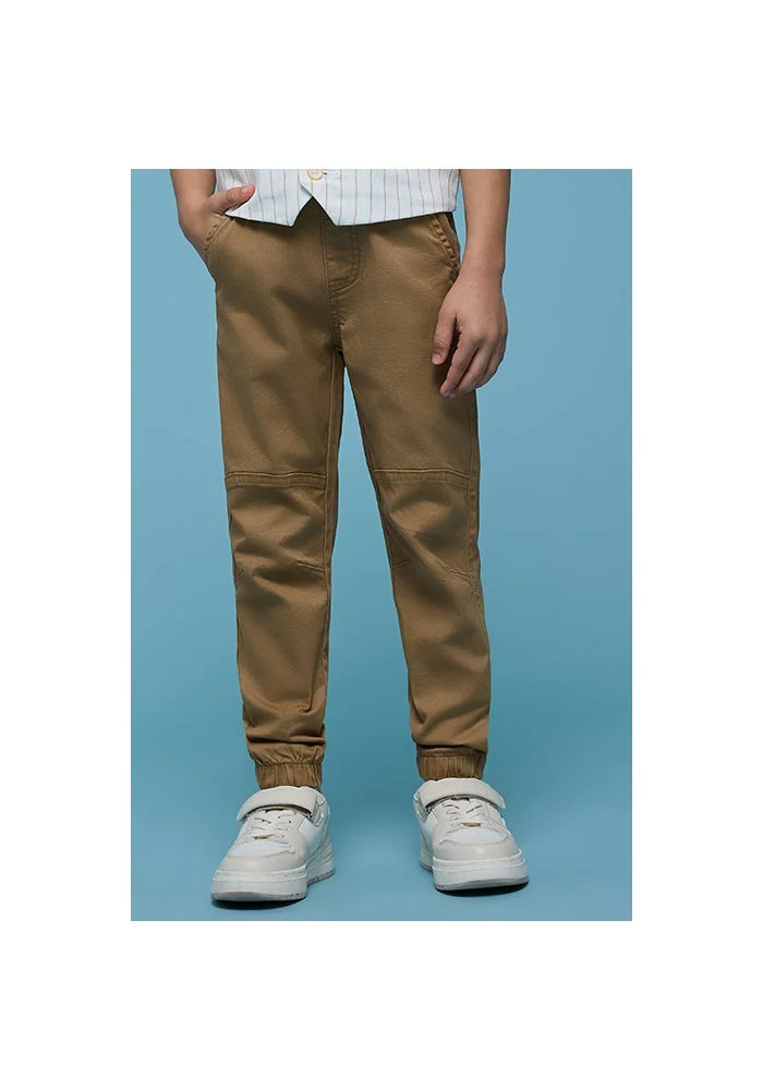 أر أند بي Solid Jogger Pants with Drawstring Waist