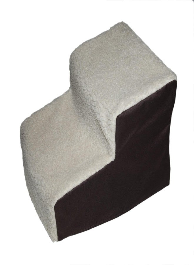 Pet Gear Easy Step II Pet Stairs, 2 Step For Cats/Dogs Up To 75-Pounds, Portable, Removable Washable Carpet Tread, No Tools Required, Espresso/Cream - Image 2