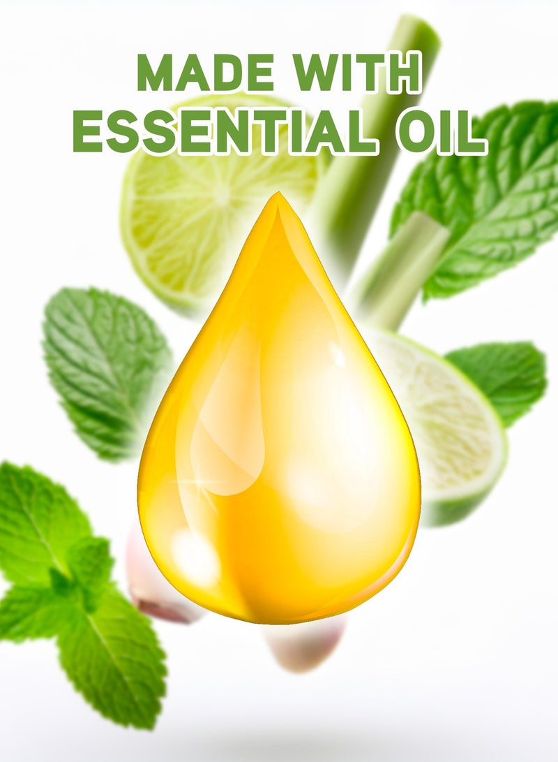 Elegant 3-Pieces Lemongrass & Mint Shower Gel 1 Liter - Image 3