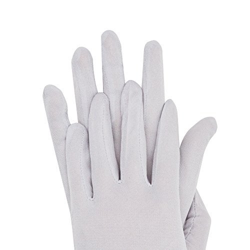 MAYMII Women's 100% Pure Mulberry Silk Gloves Liner Glove Inner Ski Bike Cycle Gloves – for Driving, Fashion, Sun and Cold Protection (White) - Image 3