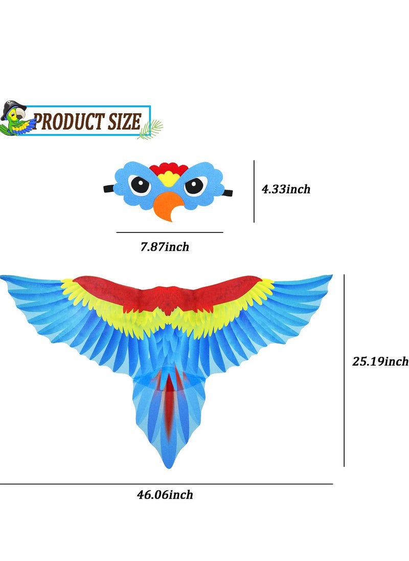 SYOSI - Bird Costume for Kids with Bird Mask Eagle Dragon Wings Costumes Boys Girls Dress-up Cape Halloween Party Favors Gifts - Image 1