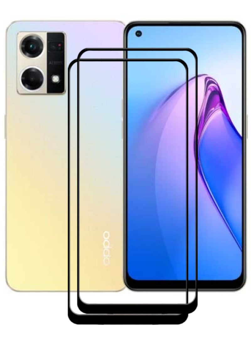 ACLIX 2 Pieces Antistatic ESD Dustproof Premium Quality High Definition Tempered Glass Screen Protector Designed For Oppo Reno8 4G - Image 1