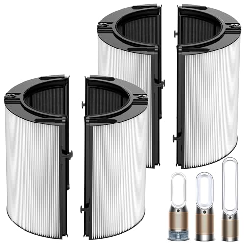 360 Combi 2 in 1 HEPA and Carbon Filter Compatible with Dyson TP04 HP04 TP07 TP06 HP06 PH02 PH01 PH03 PH04 HP09 TP09 HP07 TP10 HP10 Air Purifier H13 Grade True HEPA Replacement Filter 2 Pack