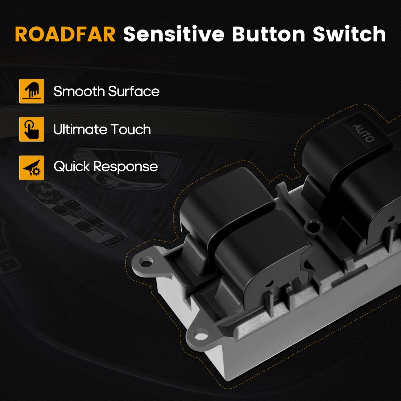 ROADFAR Window Switch Power Window Switch Master Control Power Window Switch Front Driver Side Replacement Parts fits for 2007-2014 Toyota Camry - Image 4