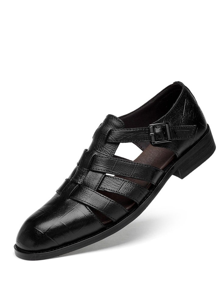 KUYING - New Men's Business Leather Shoes - Image 1