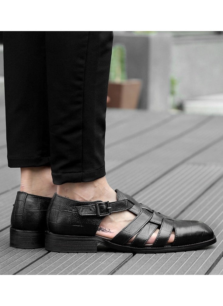 KUYING - New Men's Business Leather Shoes - Image 1