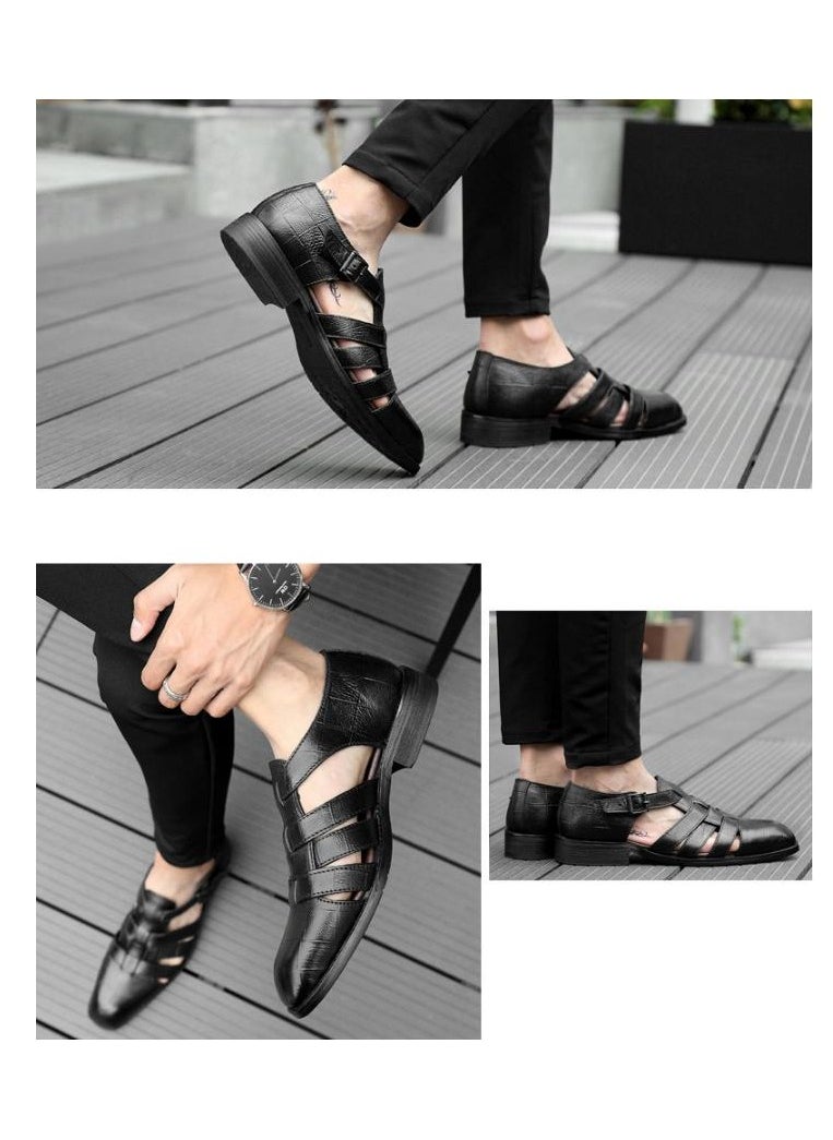 KUYING - New Men's Business Leather Shoes - Image 1