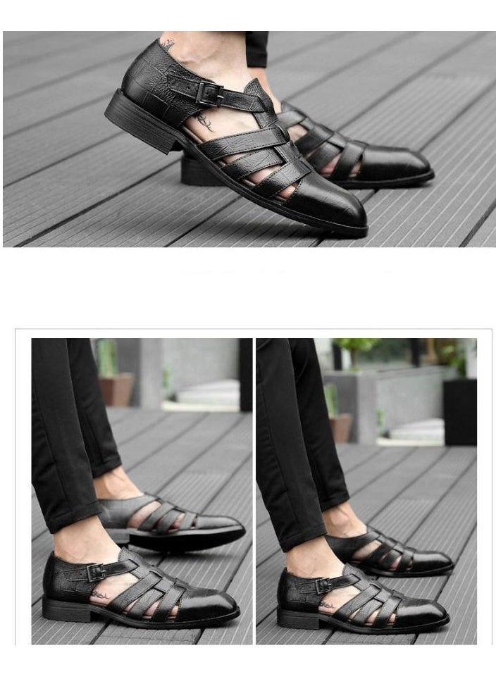 KUYING - New Men's Business Leather Shoes - Image 1