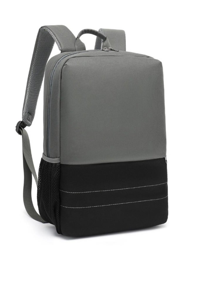 REBENUO 15.6 Inch Laptop Bag Multi-Section Laptop Bag College School Bag Student School Bag with USB Port Large Size Black and Gray Color Model 10009 - Image 2