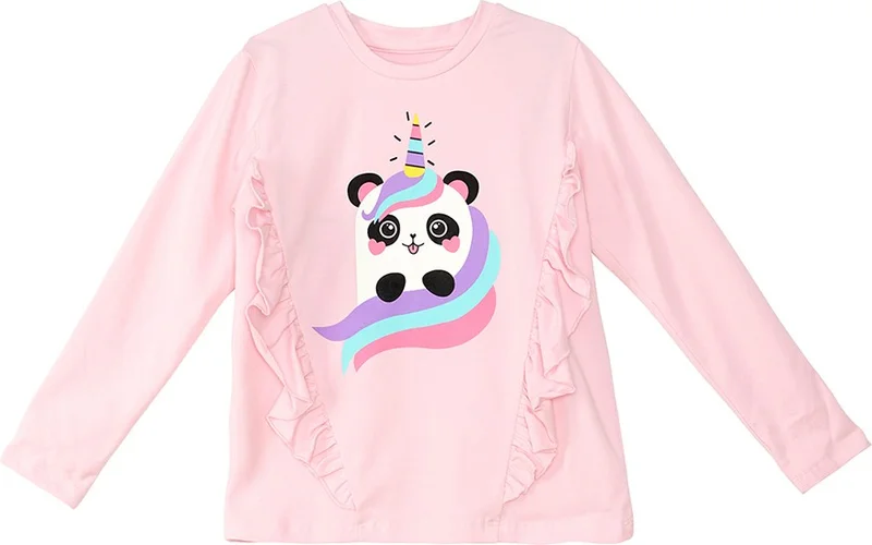 Denokids Panda Unicorn Girl T-Shirt Tights Set