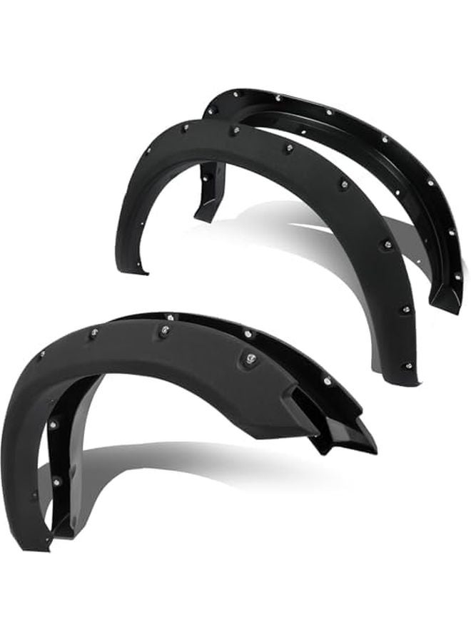 Textured Black Fender Flares for 2009 2023 Dodge Ram 1500 Classic 4 Piece Set - Image 2