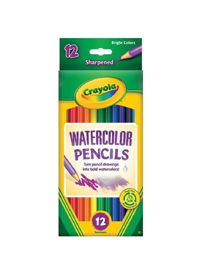 كرايولا مجموعة أقلام ألوان مائية غير سامة  قطعة متعددة الألوان