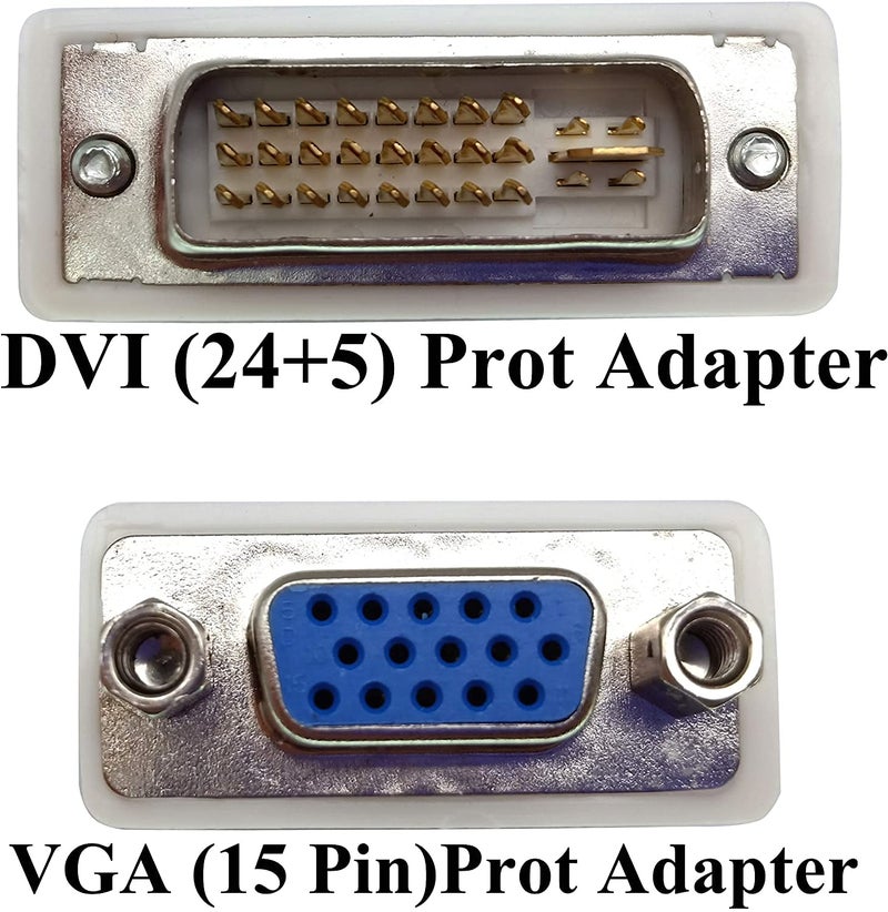 Tobo DVI to VGA Adapter, DVI-I 24+5 to VGA Male to Female Converter Connector for Computer, Laptop,PC Host,Display Screen, Monitor and Projector NOT-Bi-Directional(DVI-to-VGA-Adapter) - TD-250TC - Image 3