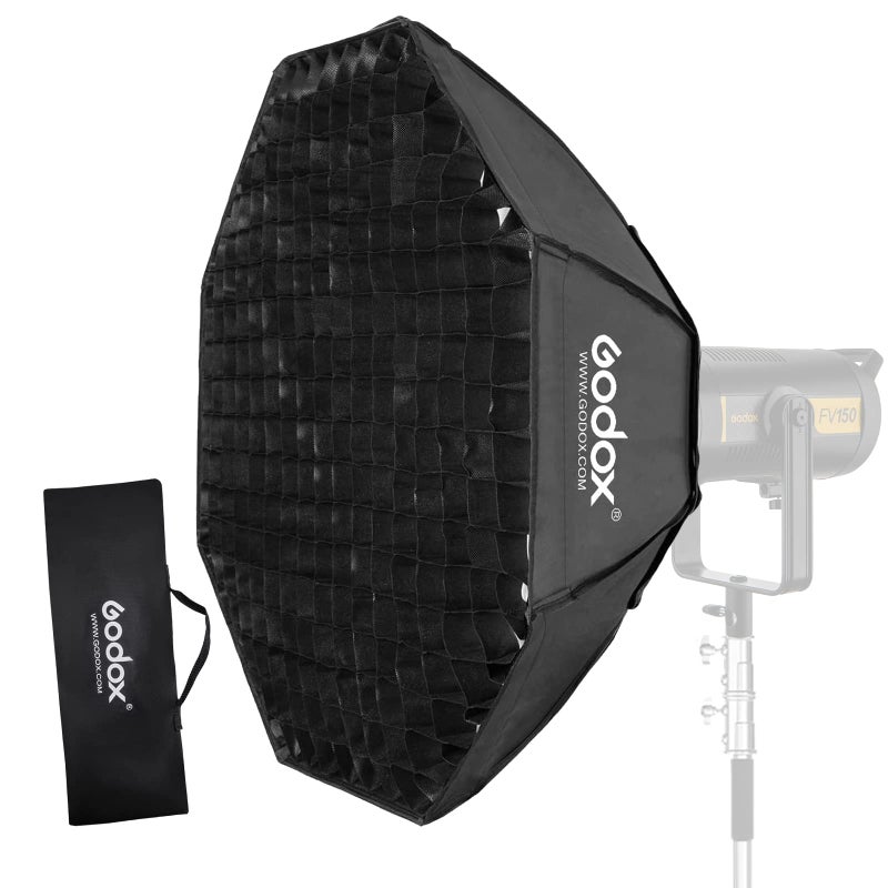 Godox Octagon Softbox 37 95cm Bowens Mount and Honeycomb Grid Softbox for Monolight Photo Studio Strobe Lighting - Image 2