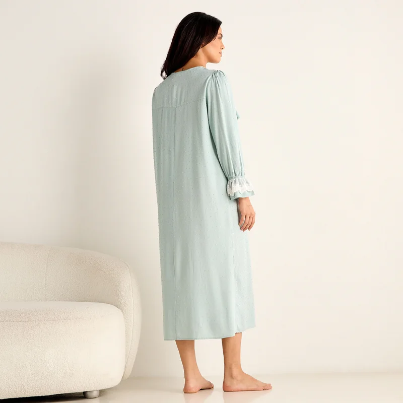 FAV Lace Trim Maternity Night Dress