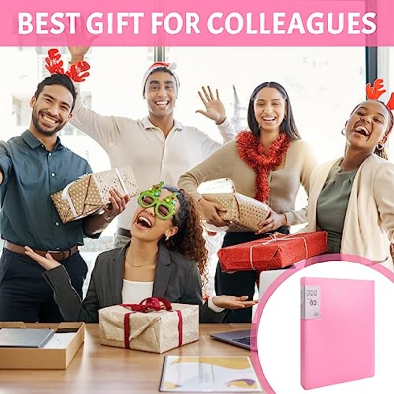 PP Display Book with Transparent Pockets, 60 Pockets, A4 Presentation Folder with Transparent Sleeves, Display Folder for Music Sheets, Reports, Brochures - Image 5