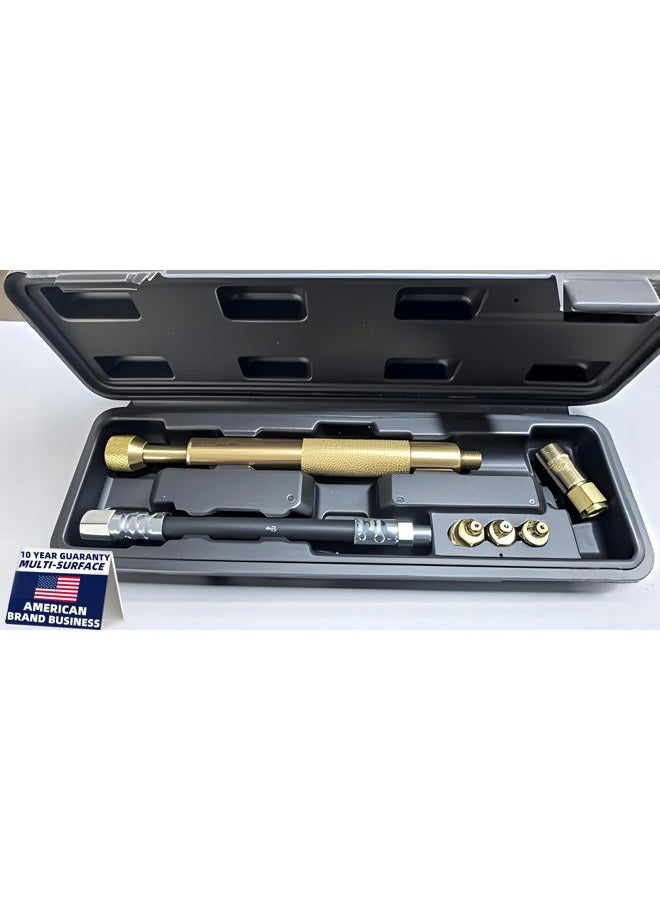 OKYOUK Zerk Cleanning Tool Grease Joint Cleaning Kit, Professional Model for Flushing Out Hardened Grease from Shafts, Bushings, Joints and More - Image 1