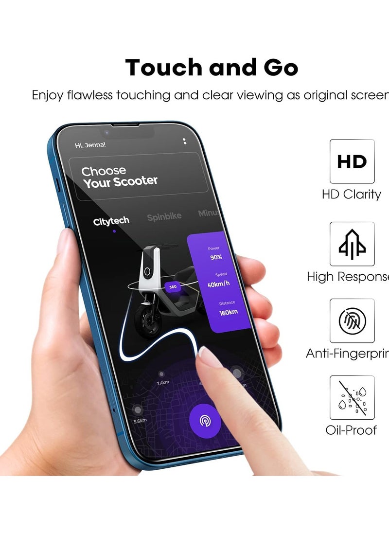 High Quality iPhone 13 Screen Protector, Camera Lens Protector and Case Cover 4 in 1 Package