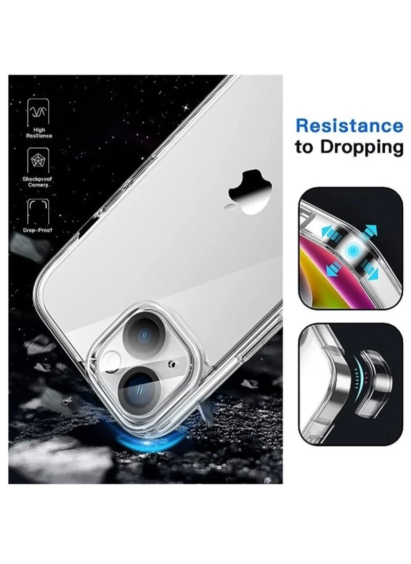 High Quality iPhone 13 Screen Protector, Camera Lens Protector and Case Cover 4 in 1 Package