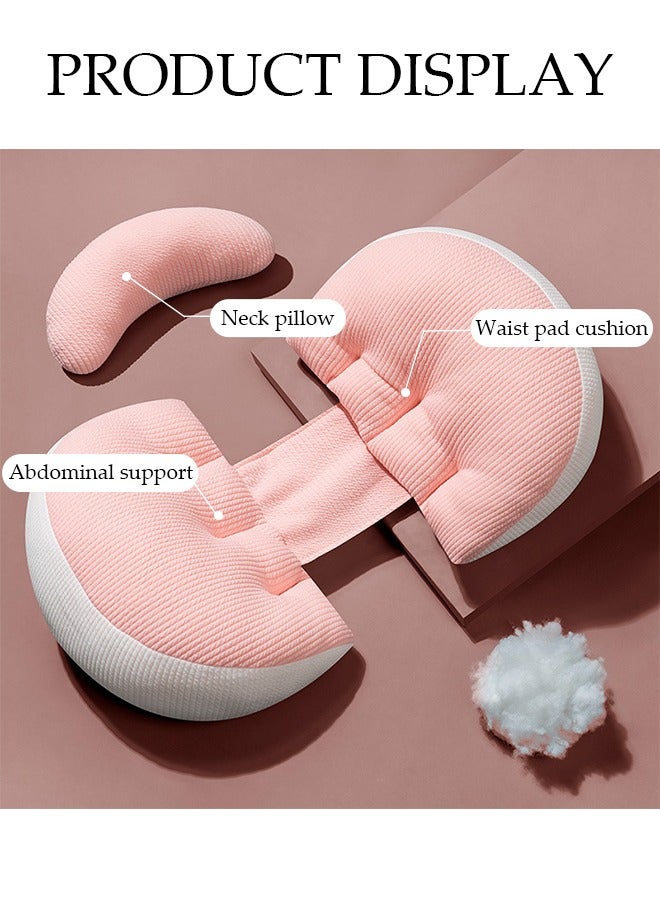 DUNISO Maternity Pillow Comfortable Pregnancy Pillows for Sleeping, Maternity/Pregnancy Body Pillow Support for Back, Legs, Belly of Pregnant Women, Detachable and Adjustable with Pillow Cover - Image 3