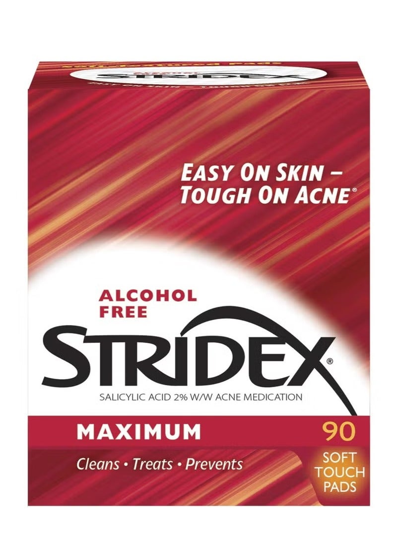 Stridex Strength Medicated Pads, 90 Pcs - Image 1