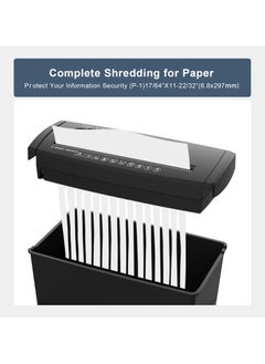 LY ‌Paper Shredder 5-Sheet Cross Cut, 2.64-Gallon (10L) Wastebasket, P-4 Security Level for Home & Office,  Quiet Operation, Credit Card/Staples/Paper Shredder  - Image 3