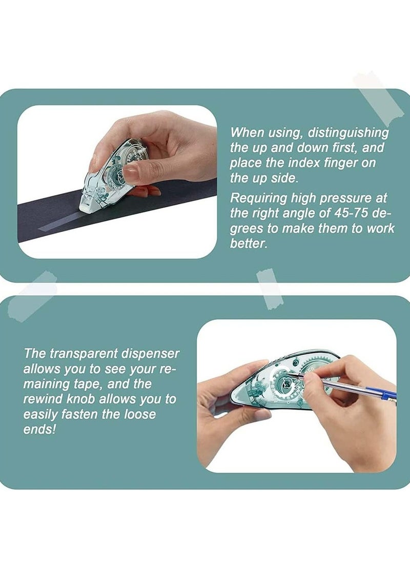 4 Piece Double Sided Adhesive Roller Glue Tape Roller