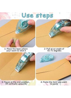 Oasisgalore 4 Piece Double Sided Adhesive Roller Glue Tape Roller  - Image 4